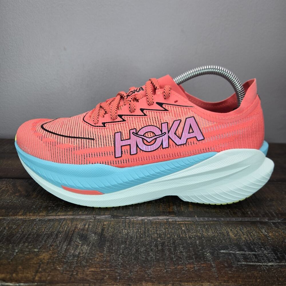 NEW Hoka One One Mach X 2 Mens Size 13D Running Shoe 1155119 GFRT Red Blue White - Picture 7 of 12